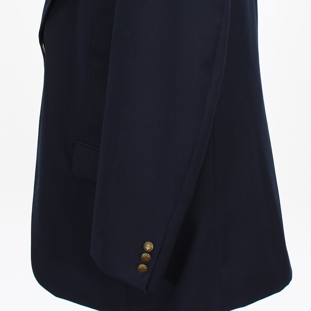 Statements 46l Navy Solid 2-Button Sport Coat Bla… - image 8